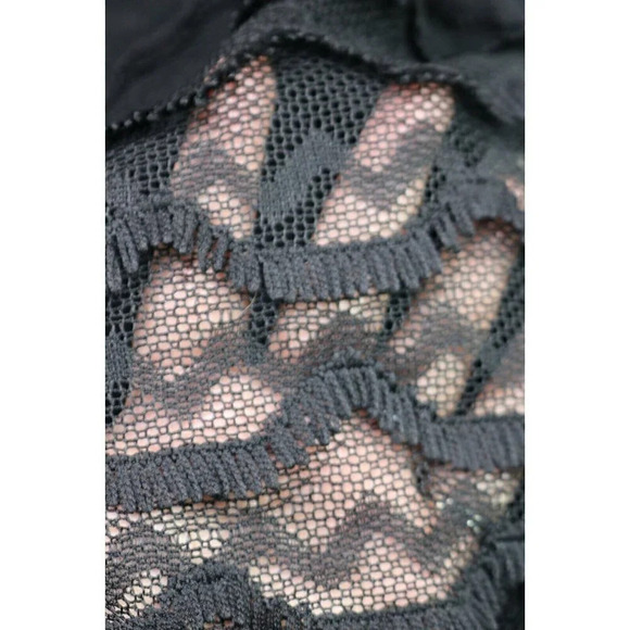 Guess Black Label Sheath Bodycon Dress-Black Lace-Size 14-Sleeveless-Lined - Picture 4 of 9